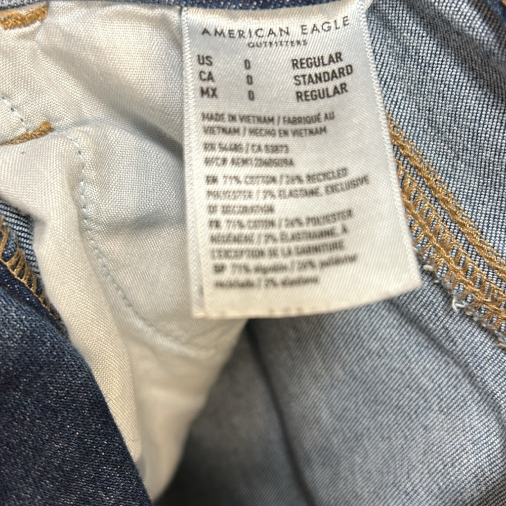 American Eagle Women’s Next Level Stretch High Rise Jeggings Size 0 Reg EUC - Picture 5 of 6